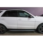 Πλαϊνά σκαλοπάτια AMG look για Mercedes-Benz GLE-Class (W166) 2015 - 2018